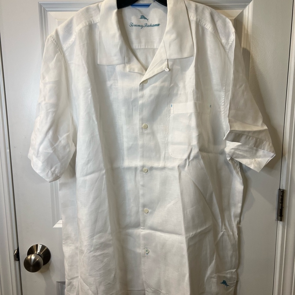 Tommy Bahama White Linen Shirt